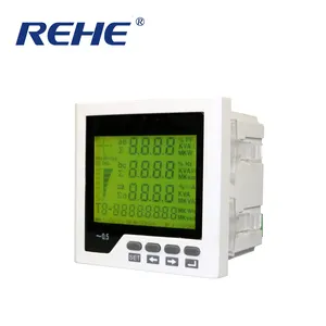 three phase Smart Digital multifunction monitoring meter LCD display simple operation