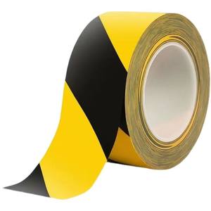 Customize <strong>PVC</strong> Warning Vinyl Floor Marking Lane Safety Line Waterproof Strong Adhesive Black Yellow Color Hazard Caution <strong>Tape</strong> - Product Image 2