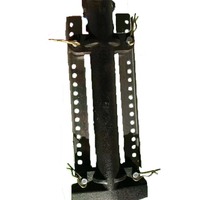 Brûleur à gaz rectangulaire en fonte FH de remplacement 13-3/8" x 4-3/8" pour barbecue extérieur encastré, pièces noires avec allumage piézoélectrique