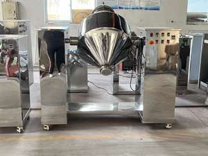 Machine de mélangeur d'agitateur à Double cône SUS304 de haute qualité avec capacité de séchage de moteur et de boîte de vitesses pour le mélange de poudre alimentaire et chimique - Product Image 4