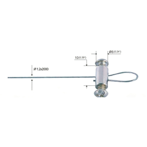 Verstelbare kabel, zware uitvoering, veiligheids hangkabel, roestvrij staal, aanpasbaar, voor binnengebruik, veiligheidskabel - Product Image 2