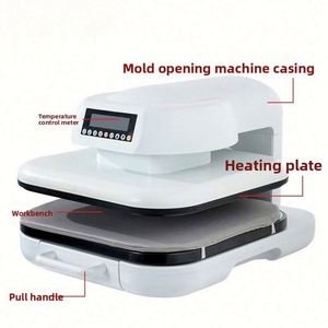 Best Selling Electric Auto Open Flatbed T-Shirt Automatic Grade Logo Print Garments Heat Press Machine - Product Image 4