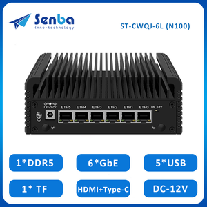 ST-CWQJ-6L tường lửa <span class=keywords><strong>PC</strong></span> N100 2.5g pfsense thiết bị phần cứng 6 cổng LAN DDR5 4k hiển thị tường lửa <span class=keywords><strong>Mini</strong></span> <span class=keywords><strong>PC</strong></span> - Product Image 2