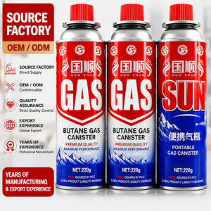 Cartucho de <span class=keywords><strong>Gas</strong></span> <span class=keywords><strong>Butano</strong></span> Portátil de 220g, de Alta Calidad, Desechable, para Cocina al Aire Libre, Estufa, <span class=keywords><strong>Calentador</strong></span> y Antorcha - Product Image 2