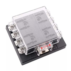 <span class=keywords><strong>Bloc</strong></span> de fusibles à 8 voies <span class=keywords><strong>pour</strong></span> 12V-36V DC Universal ATC/ATO Standard avec étiquettes autocollantes Matière plastique <span class=keywords><strong>pour</strong></span> Auto Boat RV Truck SUV - Product Image 6