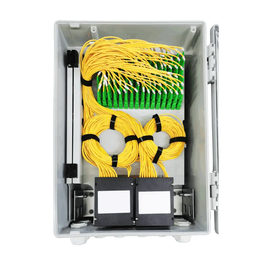 Bester Preis 96 Cores Outdoor FTTH SC Fiber-Optik-Terminalbox hochwertige Netzwerkverwendung Glasfaser-Verteiler Kästen gebrauchtes Feature