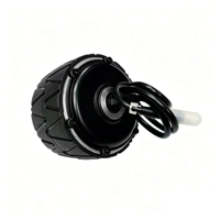 Kit moteur moyeu brushless à engrenages 24V 4 pouces, couple élevé, double entraînement, télécommande, pour robot électrique, chariot AGV, trottinette