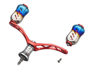 مقبض هزاز مزدوج من <span class=keywords><strong>Daiwa</strong></span> ، مقبض بكرة صيد معدنية ، مقبض ومقبض لبكرة الغزل ، ملحق DIY - Product Image 3