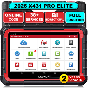 US EU Warehouse LAUNCH X431 PRO ELITE 2026 New OBD2 Scanner Vehicle ECU Online Coding Bidirectional Scan Tool With CANFD <strong>DOIP</strong> - Product Image 1