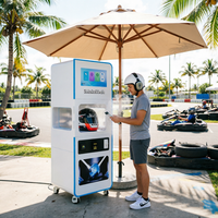 Machine de nettoyage de casques à monnayeur, paiement par QR code, WiFi 4G, laveuse-sécheuse intelligente pour casques, idéale pour stations-service et centres commerciaux