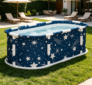 New Material High Quality Luxury <b>Foldable</b> Portable Fitness Inflatable PVC Ice <b>Bath</b> Tub Cold Plunge - Product Image 1