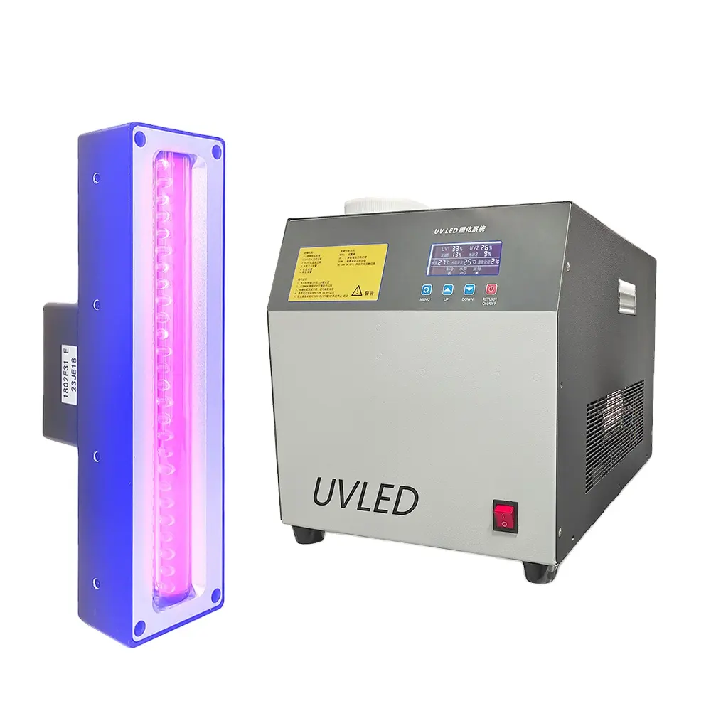 Watergekoeld Uv-Led-Uithardingssysteem Voor Coating Vernis/Labelcoatings/Coatingmachine