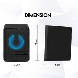 Factory Wholesale Colorful LED RGB Light Mini 2.0 <strong>Speaker</strong> Computer Laptops <strong>Tablets</strong> PC Smart Phone Game <strong>Speaker</strong> - Product Image 2