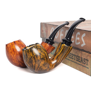Muxiang Handcrafted Stone Nanmu Pipe Collection Free Style Tobacco Pipe For Men - Product Image 3