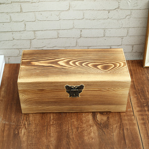 Caja de almacenamiento de madera de 29x14x12cm con bisagra de mariposa para organizar joyas, uso en escritorio - Product Image 4