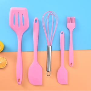 Juego de 5 Utensilios de Cocina de Silicona, Espátula, Pala, Batidor, Herramientas de Cocina - Product Image 4