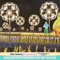 Lampe LED Lumineuse en Forme de Pissenlit, Étanche IP65, pour Jardin, Parc, Place Publique, Centre Commercial, Décoration de Parterres de Fleurs et de Pelouses