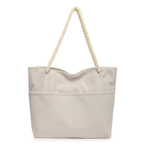 Sac fourre-tout portable en polyester au design élégant avec fermeture ouverte et poignée en corde pour le travail, les trajets quotidiens et l'utilisation par les étudiants – En promotion - Product Image 3