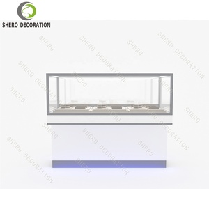 Tienda al por menor Muebles Exhibición Vitrina de vidrio de madera Mostrador de vidrio - Product Image 1