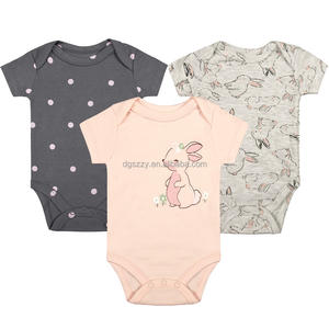 Di alta qualità graziosa maglia stampata pagliaccetto per bambini ODM Set di <span class=keywords><strong>abbigliamento</strong></span> per neonati neonati <span class=keywords><strong>3</strong></span>-12 <span class=keywords><strong>mesi</strong></span> stagione estiva chiusura a bottone - Product Image 5