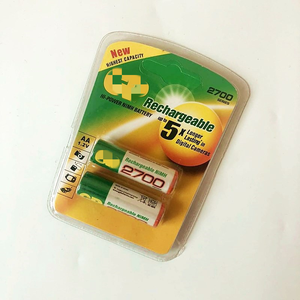 Batteria Ricaricabile G-<span class=keywords><strong>P</strong></span> <span class=keywords><strong>AA</strong></span> 2700mAh NiMH 1.2V ad Alta Capacità, Durata 5 Volte Superiore per Fotocamere, Flash, Giocattoli e Dispositivi Domestici - Product Image 1