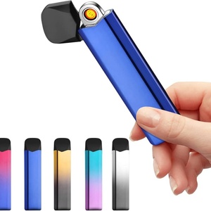 En Stock en la UE, Encendedor Portátil Recargable con Diseño de Cristal Tornado, Accesorio para Fumadores, Encendedor Electrónico USB - Product Image 1