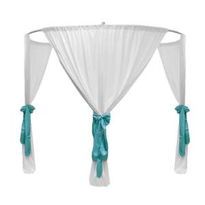 ديكور حدث حفل زفاف قوي 12 × 12 قدم ضبط DJ ستارة خلفية حامل أنبوب دائري - Product Image 6