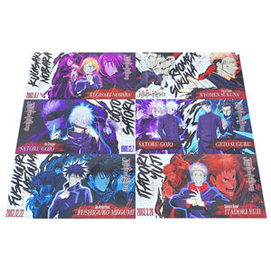 Satoru Gojo Kugisaki Nobara Cartoon Collectibles feuille d'or cartes de billets de banque en papier découpé au laser 12 modèles de marque-pages Anime vente en gros - Product Image 2