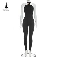 Yanzhui Nouveautés 2026 Combinaison-pantalon une pièce sans manches sexy, tendance et populaire, style boutique