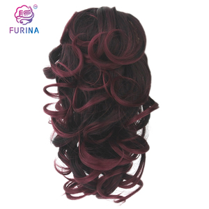 Furina Venta caliente mujeres blancas resistente al calor sintético 613 # rubio con extensiones de cabello de cola de caballo de garra - Product Image 6