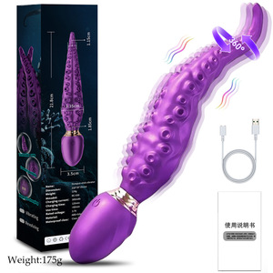 Vibratore Octopus Tentacle 360 ° di rotazione mostro G-Spot Dildos clitoride stimolazione Vagina massaggio adulti giocattoli sessuali per le donne 18 + - Product Image 1