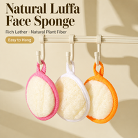 Éponge en loofah biodégradable multicolores avec bords cousus pour le gommage du corps, pour la douche, le bain et l'utilisation à domicile