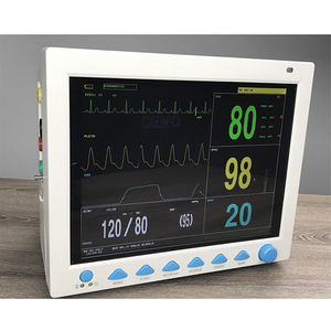 Veterinär-Multi parameter monitor EKG RESP SpO2 PR NIBP Zweikanal-TEMP-Ton-und Licht alarm - Product Image 1