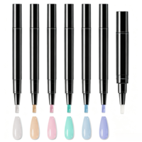 Miss gooey Stylo de vernis gel UV Twist pour nail art DIY, gel œil de chat semi-transparent, couleurs variées, 3ml 5ml, avec étiquette personnalisée