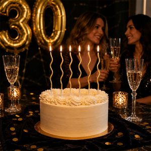 <b>Long</b> Rod Thread <b>Candle</b> for Cake Decoration for Christmas Halloween Birthday Wedding Parties Perfect Baking Cake Topper - Product Image 4