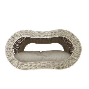 Vietnam Lit rond en rotin de forme ovale confortable de qualité supérieure avec coussin pour votre ami à fourrure - Product Image 2
