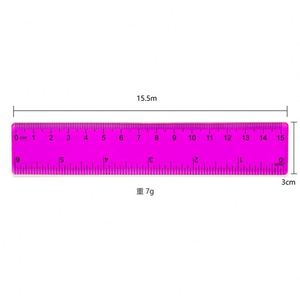 ไม้บรรทัดพลาสติกใสหลากสี ขนาด 15 ซม. สำหรับนักเรียนและเด็ก - Product Image 2