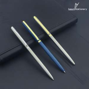 Nuevo Bolígrafo Metálico de Alta Calidad para Negocios, Diseño Delgado con Logotipo Personalizado, 1.0 mm, para Uso en Oficina, Gran Venta - Product Image 4