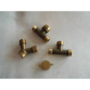 Raccord en T en cuivre à 3 voies avec tube de pulvérisation fin de 8,5 mm, filetage interne et externe pour machines de pulvérisation, prise incluse - Product Image 3