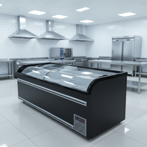 <span class=keywords><strong>Congélateur</strong></span> îlot europé<span class=keywords><strong>en</strong></span> pour supermarché, à couvercle coulissant ouvert <span class=keywords><strong>en</strong></span> hauteur, pour affichage <span class=keywords><strong>combiné</strong></span> d'aliments surgelés <span class=keywords><strong>en</strong></span> sac et de viande - Product Image 1