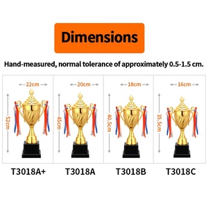 Trofeo Deportivo Personalizado al por Mayor con Logotipo, Copa de Fútbol Mundial, Trofeos de Fantasía para Deportes - Product Image 2