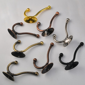 <b>Wall</b> Mounted Zinc Alloy Coat <b>Hook</b> Round Shape Durable European Style For Cabinet Doors And <b>Wall</b> Use Single <b>Hook</b> - Product Image 3