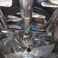 CYJX 100L Cuve de mélange chauffante mobile en acier inoxydable, équipement pour la fabrication de crèmes pour le visage, de sirops, de sauces alimentaires