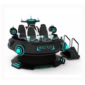 Silla de Simulación de Vuelo OVNI 9D VR 360, Compatible con el Hogar, 5 Asientos, Movimiento Simulado por PC, Compatible con Exteriores, Cine VR, Metal, Aeropuerto - Product Image 1