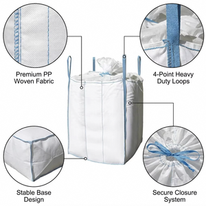 <span class=keywords><strong>Sac</strong></span> de 1000 kg pour déchets de <span class=keywords><strong>chantier</strong></span>, pour enroches, débris et briques, <span class=keywords><strong>sac</strong></span> jumbo FIBC, <span class=keywords><strong>sac</strong></span> tissé robuste, grand <span class=keywords><strong>sac</strong></span> de conteneurisation - Product Image 2