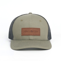 Topi Trucker 6 Panel Richardson 112 Custom Patch Kulit Berkualitas Tinggi, Terlaris