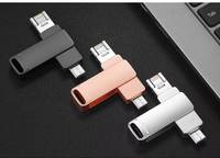 Clé USB 3.0 OTG personnalisée, style clé métallique, 16 Go, 32 Go, 64 Go, 128 Go, 256 Go, 512 Go, 1 To, article promotionnel pour entreprise, nouveau modèle
