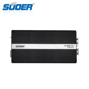 Suoer CP-8000D-J 24000w max güç monoblok araba amp tam aralık araba amplifikatör D sınıfı güç amp otomatik