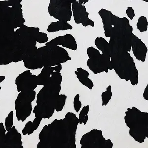 Maatwerk Bruin/Zwart Patroon Koe Bedrukt Echt Lederen Koeienhuid