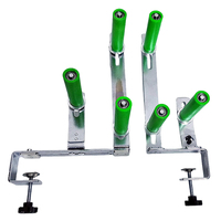 Pièces de rechange pour machine à coudre surjeteuse : Cadre de tirage arrière en métal argenté avec support de bande élastique extensible